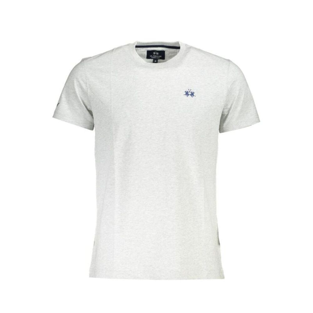 La Martina Grigio Cotton Men Men's T-Shirt